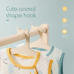 5Pcs Children Clothes Hanger Household Organization Hanging Rack for Home Bedroom Toddler Girls Boys Pants Storag Dropship