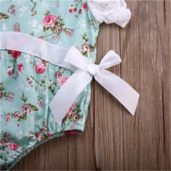 Summer Newborn Toddler Infant Baby Girl Jumpsuit Bodysuit Outfit Sunsuit Clothes Baby Girl Bodysuits Cotton O-neck 0-24M - Image 5
