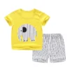Infant Boutique Outfits Summer Baby Short Sleeve Tops + Shorts 2pc Leisure Cute Toddler Girls Clothes Set Baby Girl Clothes